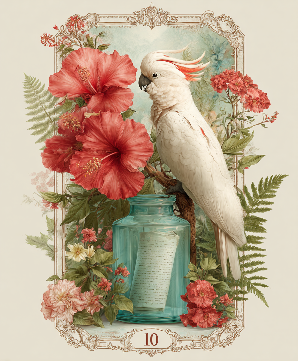 Un oiseau tarot pour une lecture symbolique personnalisée