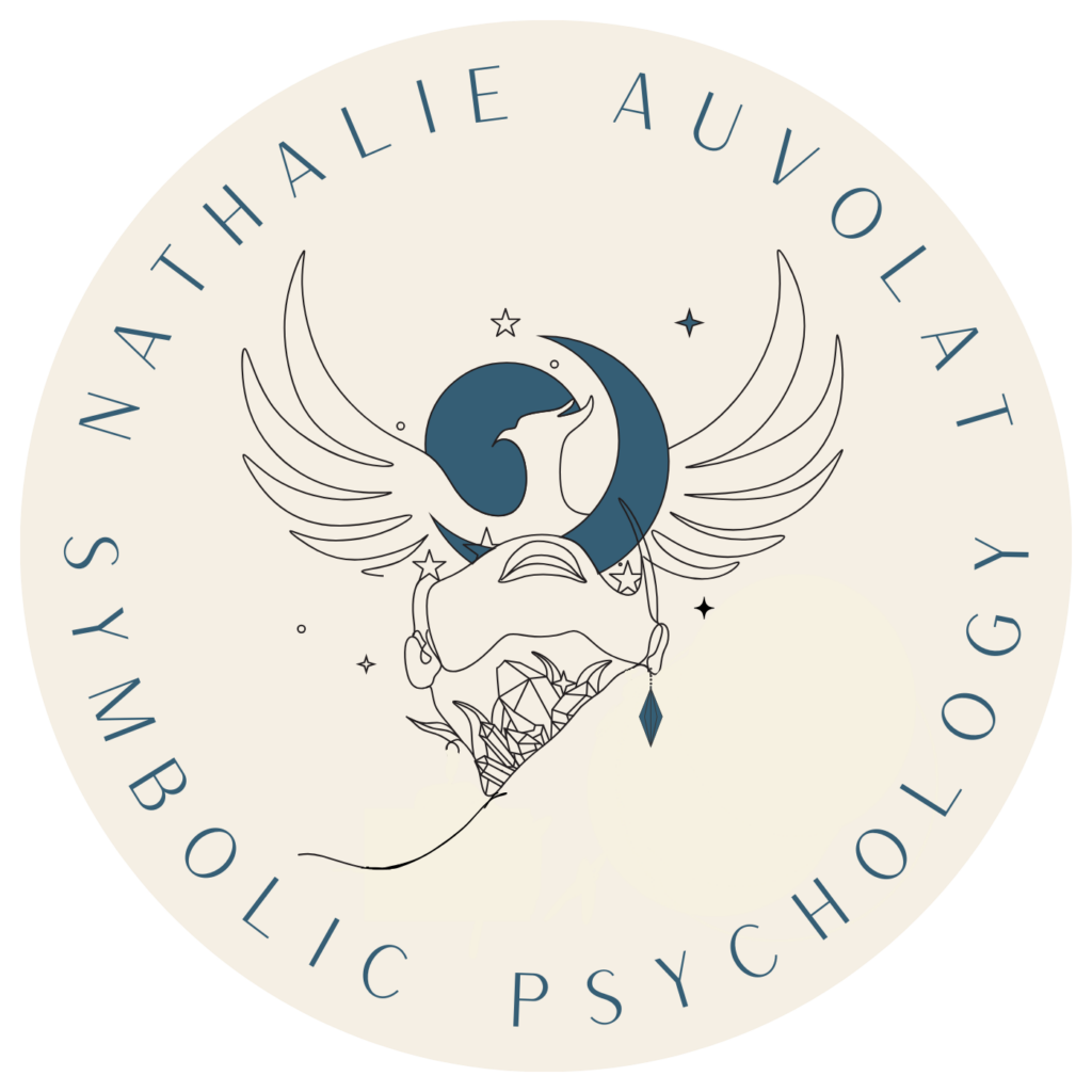 a phoenix and a woman representing symbolic psychology for women